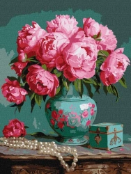 Malowanie po numerach - Melodia kwiatów 30x40cm - Ideyka