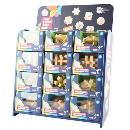 Puzzle drewniane IQ łamigłówki MIX - Robe