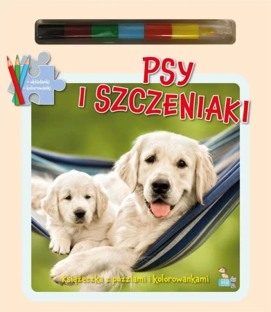 Książeczka z puzzlami Psy i szczeniaki - opracowanie zbiorowe