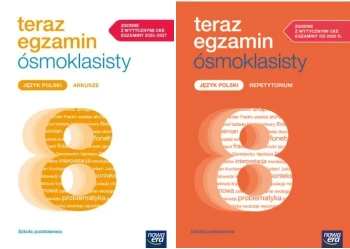 2W1 TERAZ EGZAMIN ÓSMOKLASISTY JĘZYK POLSKI ARKUSZE + REPETYTORIUM - Opracowanie zbiorowe