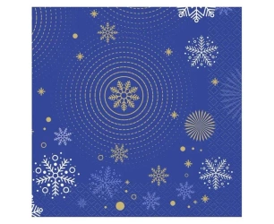 Serwetki Hello Winter Navy Blue 33x33cm 20szt - Godan