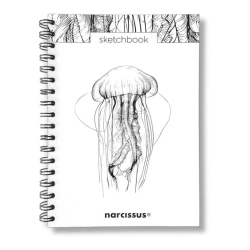 Szkicownik B5/60K na spirali - Meduza - Narcissus