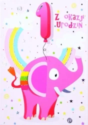 Kartka okolicznościowa Urodziny Roczek TS02 - Trend