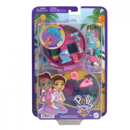 Polly Pocket Akwarium Delfina Zestaw kompaktowy HWN96