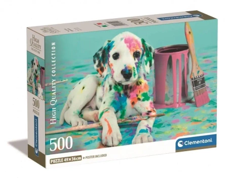Puzzle 500 Compact The Funny Dalmatian - Clementoni