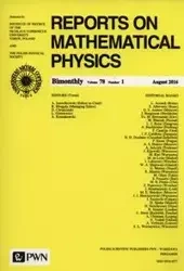 Reports on Mathematical Physics 78/1 2016