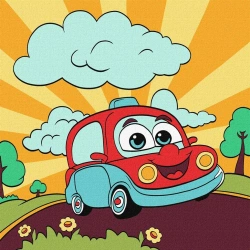 Malowanie po numerach - An exciting journey 25x25 - Ideyka