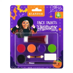 Farby do malowania twarzy Halloween 6 kolorów - STARPAK