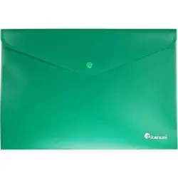 Teczka kopertowa A4 pozioma zielona - Titanum