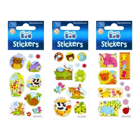 Naklejki Sticker BOO silver Zwierzęta mix