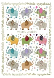 Kartka okolicznościowa Urodziny - Trend