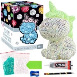 Zestaw artystyczny figurka diamentowa Jednorożec - Maksik