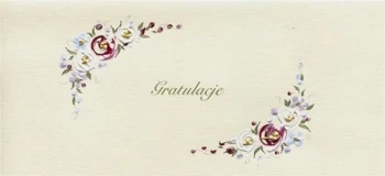 Karnet Gratulacje DL G07 - Kwiaty - MAK