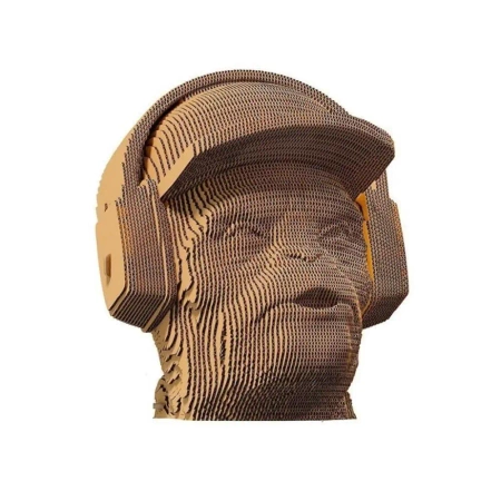 Puzzle 3D kartonowe - Three Wise Monkeys, Hear NE - Cartonic