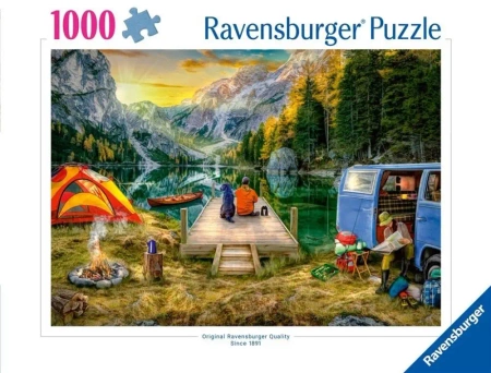 Puzzle 1000 Na kempingu - Ravensburger