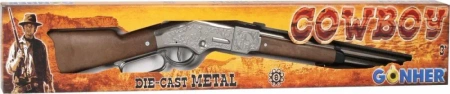 Strzelba kowbojska metalowa 8 naboi - Gonher