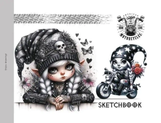 Szkicownik 200x143 24 stron 100g/m2 TW Gnomy - Fresh