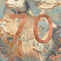 Karnet kwadrat z kopertą Urodziny 70 - Museums & Galleries