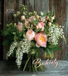 Kalendarz 2026 ścienny 32x32cm Bukiety - AVANTI