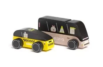 Drewniany zestaw Transport miejski - Cubika