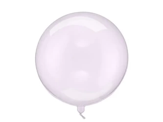 Balon Kula transparentny fioletowy 40cm - PartyDeco