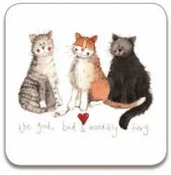 Podkładka pod kubek 3 koty - Alex Clark