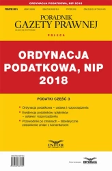 eBook Ordynacja podatkowa, NIP 2018. Podatki część 3 - Infor Pl