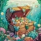 Mozaika piankowa skrzynia skarbów 25x25cm - Titanum