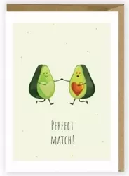 Kartka okolicznościowa Awokado, eko koperta K035 - Cardie