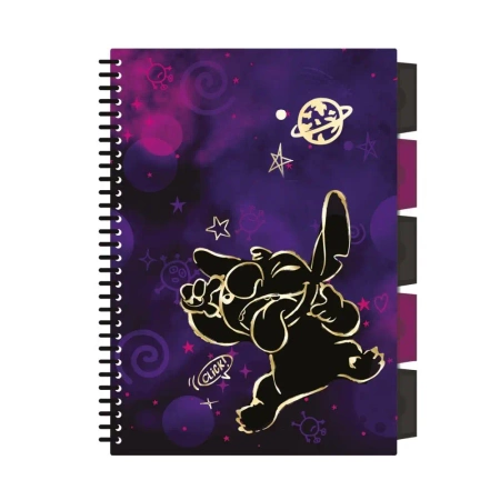 Kołobrulion B5 Disney Gold  Stitch project book 100 kartek wzór 2 - PATIO