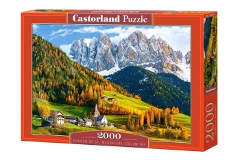 Puzzle 2000 Church of St.Magdalena-Dolomites CASTO - Castorland