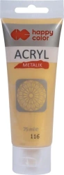 Farba akrylowa 75ml delikatne złoto metalik - GDD