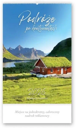 Kalendarz 2026 reklamowy Podróże po kontynentach - Lucrum