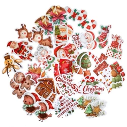 Naklejki winylowe Boże Narodzenie 4-6cm 46szt - Dalprint