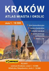 Przewodnik Kraków atlas miasta i okolic - praca zbiorowa