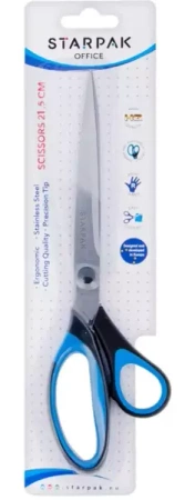 Nożyczki z gumowymi rączkami 215 mm - STARPAK