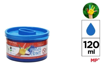 Farba do malowania palcami niebieska 120ml (6szt) - MP Main Paper