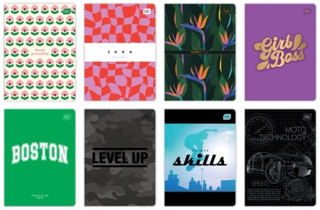 Zeszyt A5 60 k. kratka mix, Interdruk