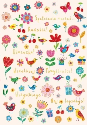 Karnet A5 Urodziny - Łąka - Henry