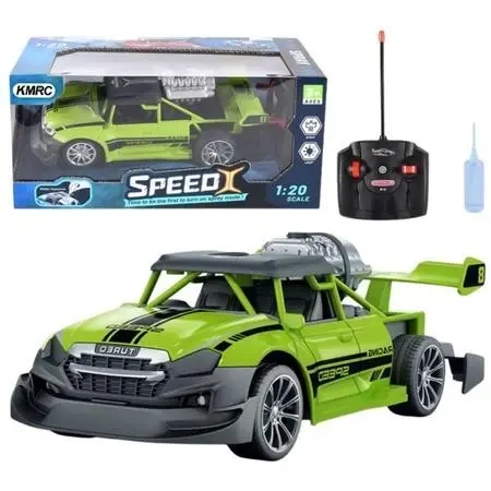 Samochód RC 1:20 ze światłem zielony - Leantoys