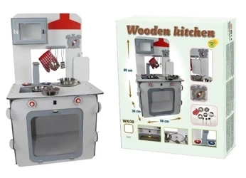 Kuchnia drewniana biała - 3toysm