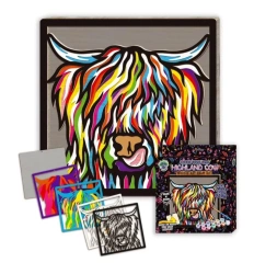 Zestaw do tworzenia obrazów z drewna - Krowa - Splat Planet