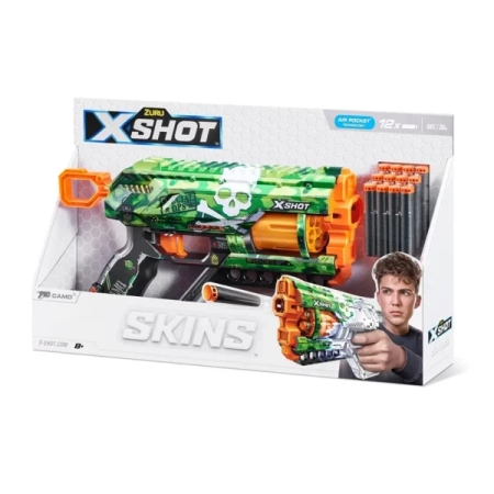 Wyrzutnia Skins Griefer Camo 12 strzałek - ZURU X-Shot