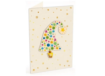 Karnet C6 naklejany + kop. Święta Choinka - Cozywood