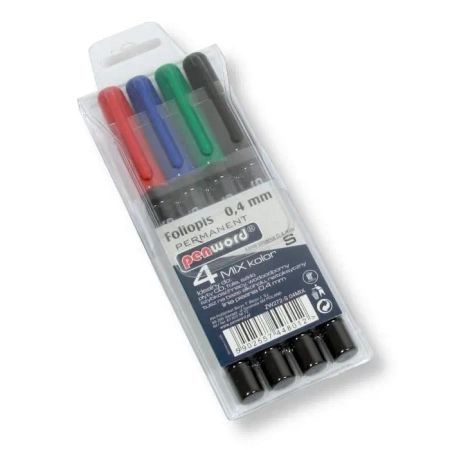 Marker do folii 0.4mm 4 kolory - Penword