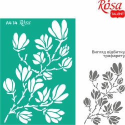 Szablon samoprzylepny wielokrotnego użytku magnolia21x29.7cm - ROSA