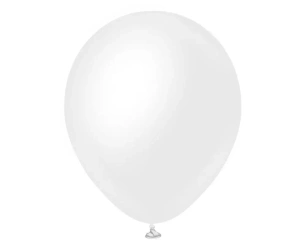 Balony Opaque Satin Snow White 25szt - Godan