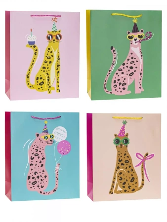 Torebka ozdobna 31x42x12cm party mix ROZETTE