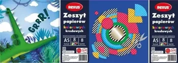 Zeszyt papierów kolor. kredowanych A5/8K (10szt) - Beniamin
