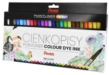 Cienkopis pointliner S40-ST 24 kolory - PENTEL